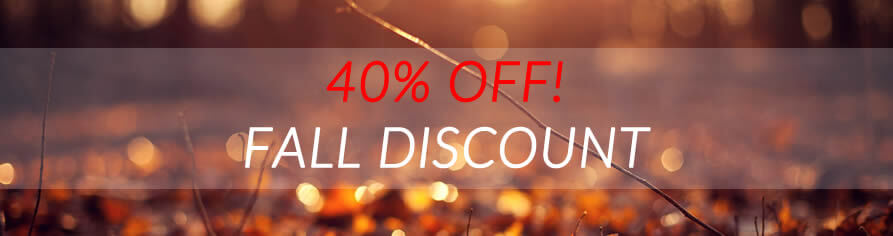 fall 40% discount