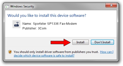 3Com Sportster SP1336 Fax-Modem driver installation 1406145