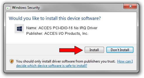 ACCES I/O Products, Inc. ACCES PCI-IDIO-16 No IRQ Driver driver download 1251647