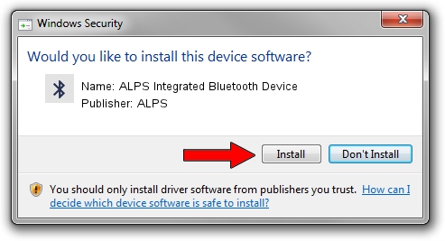 ALPS ALPS Integrated Bluetooth Device driver installation 1160122