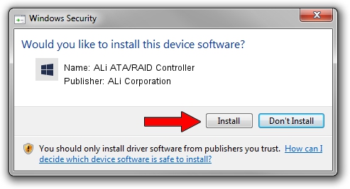 ALi Corporation ALi ATA/RAID Controller driver download 1380824