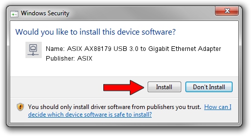 ASIX ASIX AX88179 USB 3.0 to Gigabit Ethernet Adapter driver installation 1663311