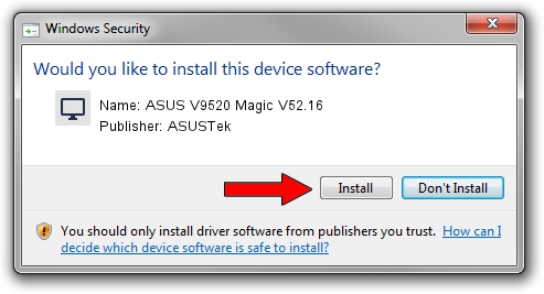 ASUSTek ASUS V9520 Magic V52.16 driver installation 1583950