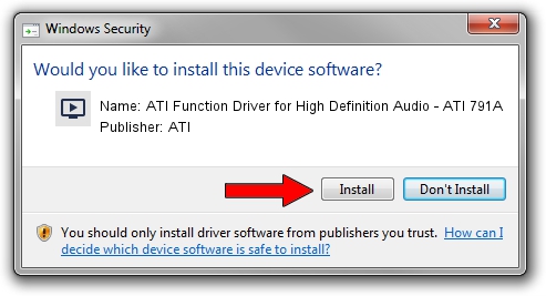 ATI ATI Function Driver for High Definition Audio - ATI 791A driver installation 1614569