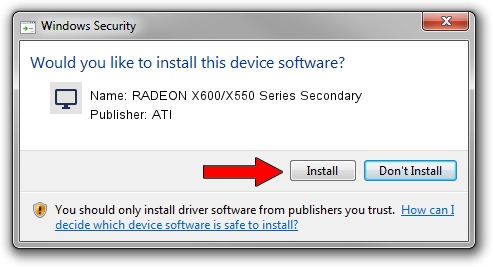 ATI RADEON X600/X550 Series Secondary driver download 1214681