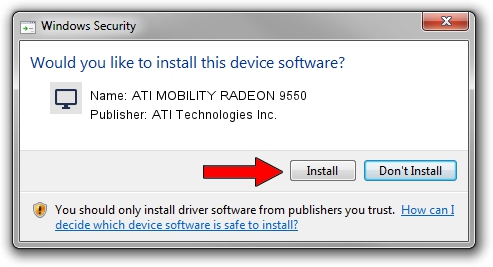 ATI Technologies Inc. ATI MOBILITY RADEON 9550 driver download 1225818