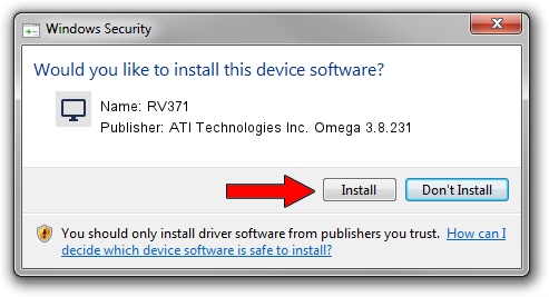 ATI Technologies Inc. Omega 3.8.231 RV371 setup file 1610085