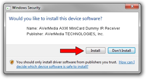 AVerMedia TECHNOLOGIES, Inc. AVerMedia A336 MiniCard Dummy IR Receiver setup file 1484551