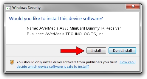 AVerMedia TECHNOLOGIES, Inc. AVerMedia A336 MiniCard Dummy IR Receiver setup file 1484559