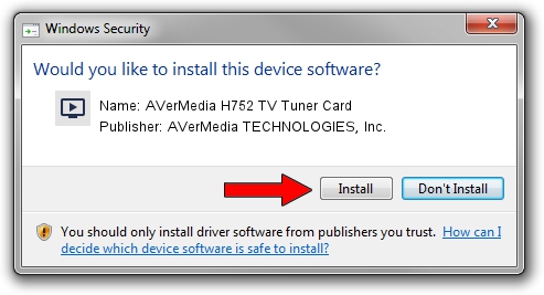 AVerMedia TECHNOLOGIES, Inc. AVerMedia H752 TV Tuner Card setup file 1417708