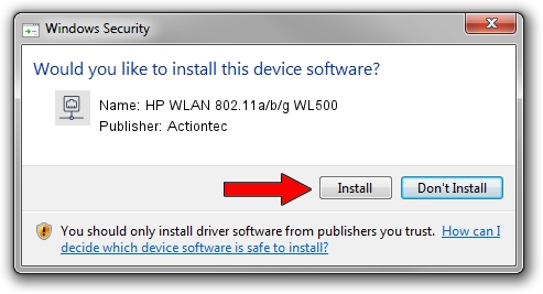 Actiontec HP WLAN 802.11a/b/g WL500 driver download 1175516