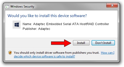 Adaptec Adaptec Embedded Serial ATA HostRAID Controller setup file 1695504