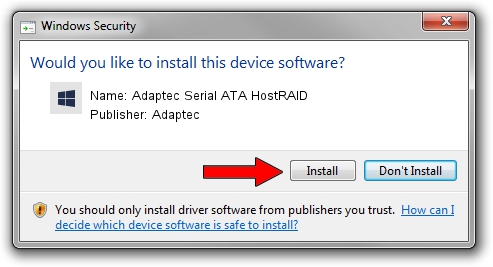 Adaptec Adaptec Serial ATA HostRAID driver download 1071035