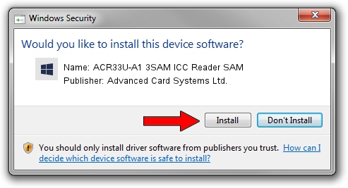 Advanced Card Systems Ltd. ACR33U-A1 3SAM ICC Reader SAM driver installation 668778