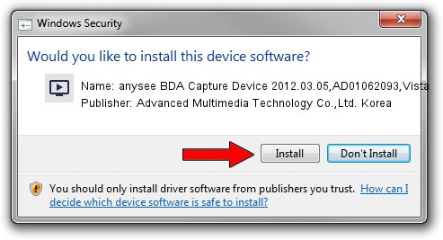 Advanced Multimedia Technology Co.,Ltd. Korea anysee BDA Capture Device 2012.03.05,AD01062093,Vista driver download 1413040