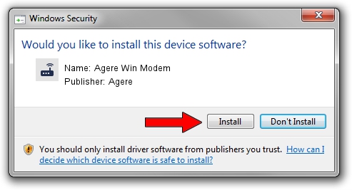 Agere Agere Win Modem driver installation 1152174