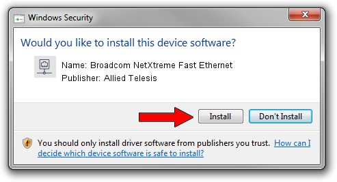Allied Telesis Broadcom NetXtreme Fast Ethernet driver download 1057283