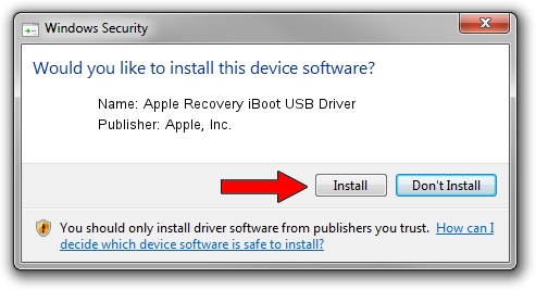 Apple, Inc. Apple Recovery iBoot USB Driver setup file 387747