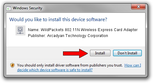 Arcadyan Technology Corporation WildPackets 802.11N Wireless Express Card Adapter driver download 2017935