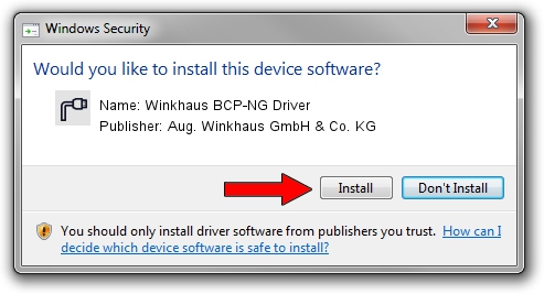 Aug. Winkhaus GmbH & Co. KG Winkhaus BCP-NG Driver driver installation 3996318
