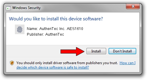 AuthenTec AuthenTec Inc. AES1610 setup file 1202542