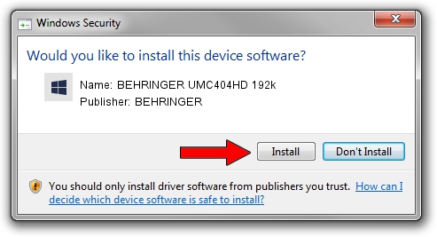 behringer umc404hd drivers windows 10 download