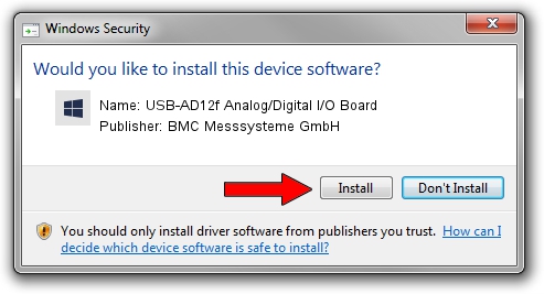 BMC Messsysteme GmbH USB-AD12f Analog/Digital I/O Board driver download 987696