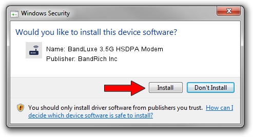 BandRich Inc BandLuxe 3.5G HSDPA Modem driver download 1682418
