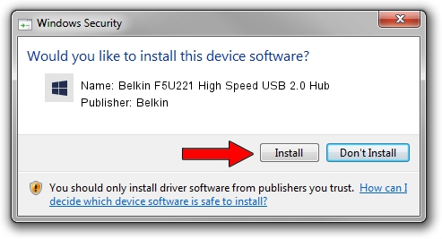 Belkin Belkin F5U221 High Speed USB 2.0 Hub driver installation 1321623