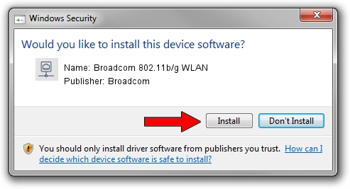 Broadcom Broadcom 802.11b/g WLAN driver installation 1772748