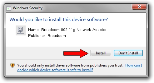 Broadcom Broadcom 802.11g Network Adapter setup file 1558268