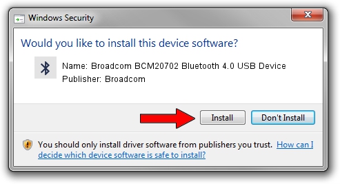 Broadcom Broadcom BCM20702 Bluetooth 4.0 USB Device setup file 1110918