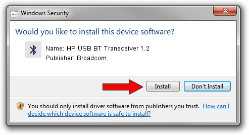 Broadcom HP USB BT Transceiver 1.2 driver download 1418315