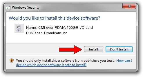 Broadcom Inc CMI over RDMA 100GE I/O card driver download 4696647