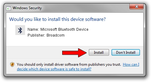 Broadcom Microsoft Bluetooth Device driver download 1400604