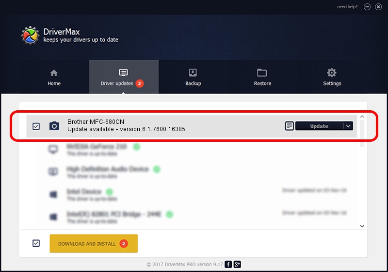 Brother Brother MFC-680CN driver update 1160260 using DriverMax