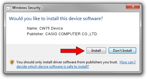 CASIO COMPUTER CO.,LTD. CW75 Device setup file 1136022