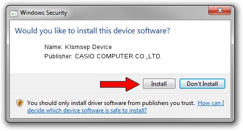 CASIO COMPUTER CO.,LTD. Klsmsep Device driver installation 3191613