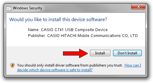 CASIO HITACHI Mobile Communications CO,.LTD CASIO C741 USB Composite Device setup file 1986086