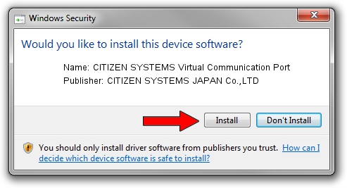 CITIZEN SYSTEMS JAPAN Co.,LTD CITIZEN SYSTEMS Virtual Communication Port driver download 3781956