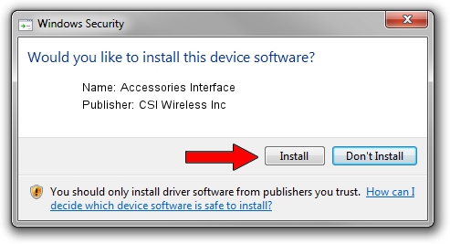 CSI Wireless Inc Accessories Interface driver installation 1778190