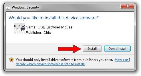 Chic USB Browser Mouse driver installation 1850218