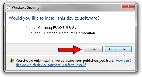 Compaq Computer Corporation Compaq iPAQ USB Sync driver installation 1310975