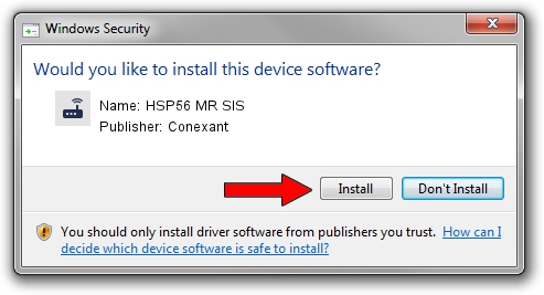 Conexant HSP56 MR SIS driver installation 1173640