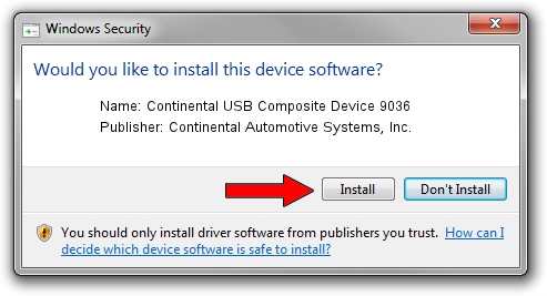 Continental Automotive Systems, Inc. Continental USB Composite Device 9036 driver installation 4074660