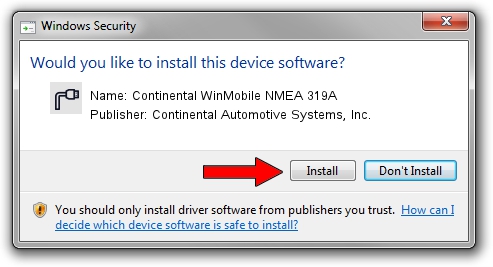 Continental Automotive Systems, Inc. Continental WinMobile NMEA 319A driver installation 4075418