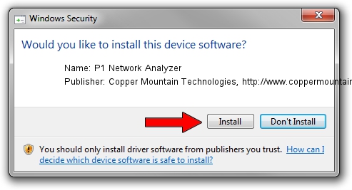 Copper Mountain Technologies, http://www.coppermountaintech.com P1 Network Analyzer driver installation 4447332