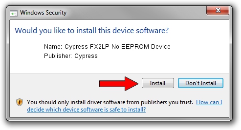 Cypress Cypress FX2LP No EEPROM Device driver installation 2407157