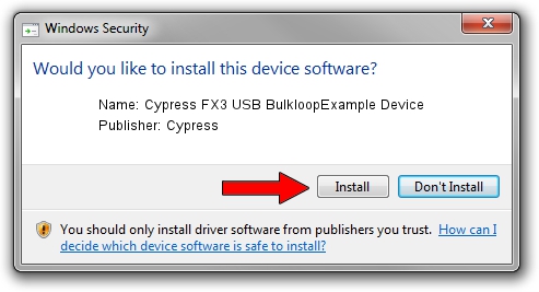 Cypress Cypress FX3 USB BulkloopExample Device driver installation 2121303
