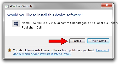 Dell DW5930e-eSIM Qualcomm Snapdragon X55 Global 5G Location GNSS QMUX setup file 4530629